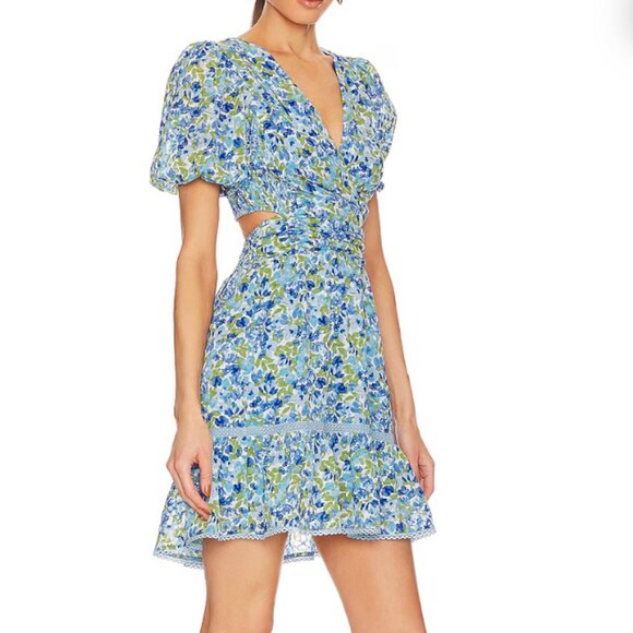 Muna Dress, Heartloom, Azure, Size Large - Picture 2 of 3